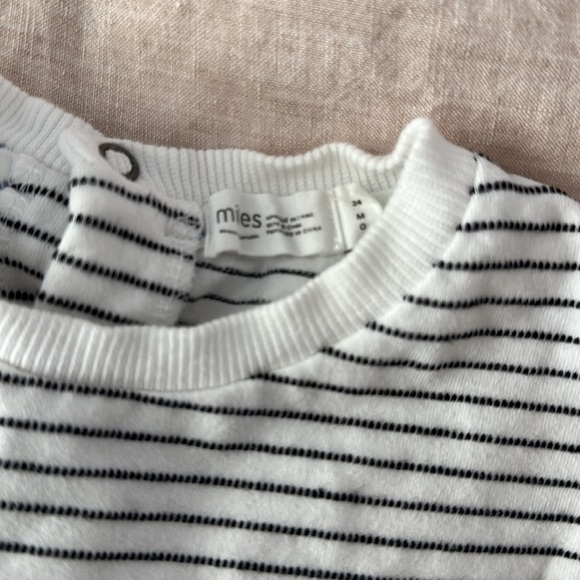 Miles Black and White Toddler Girl Tunic, 24 months - Picture 5 of 6